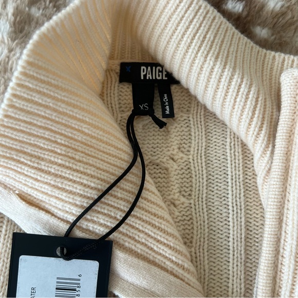 PAIGE Cable Knit Half Zip Sweater - Picture 2 of 6